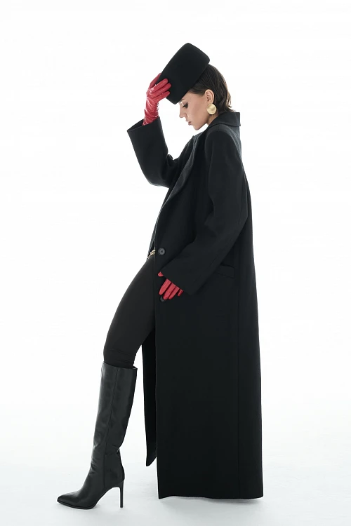 Фото пальто polyhedron "feel it", only deep black color в интернет-магазине POLYHEDRON