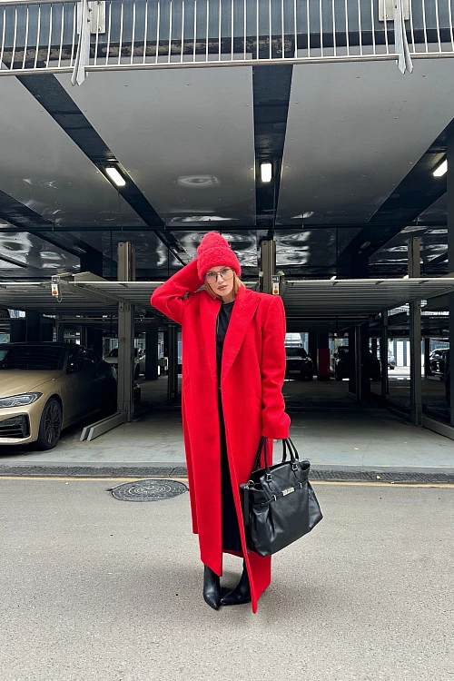 Фото пальто polyhedron "feel it", red horizon color в интернет-магазине POLYHEDRON