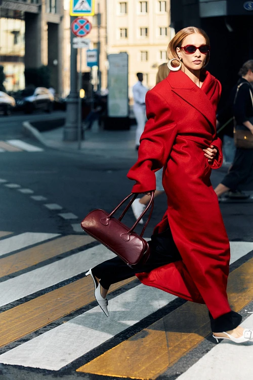 Фото пальто polyhedron "feel it", red horizon color в интернет-магазине POLYHEDRON