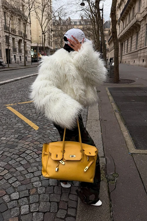 Шуба из искусственного меха POLYHEDRON Limited Glacial Vibe — POLYHEDRON