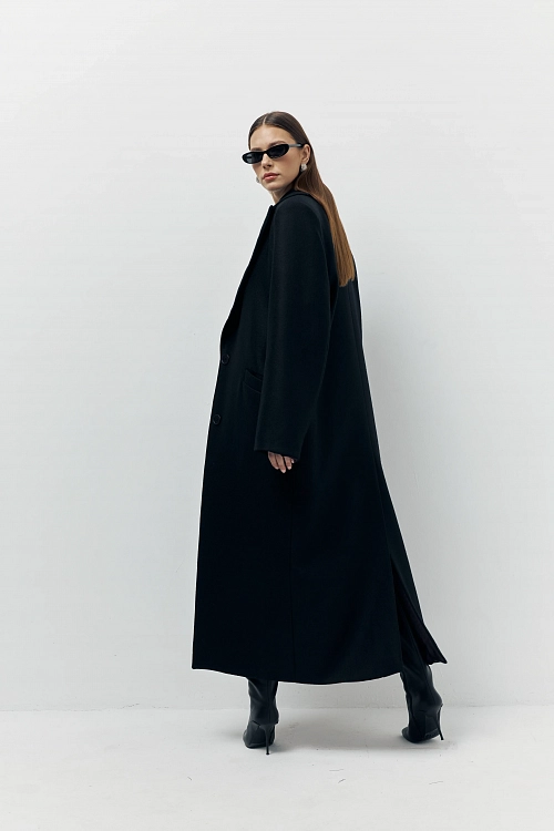 Фото пальто polyhedron "feel it", only deep black color в интернет-магазине POLYHEDRON