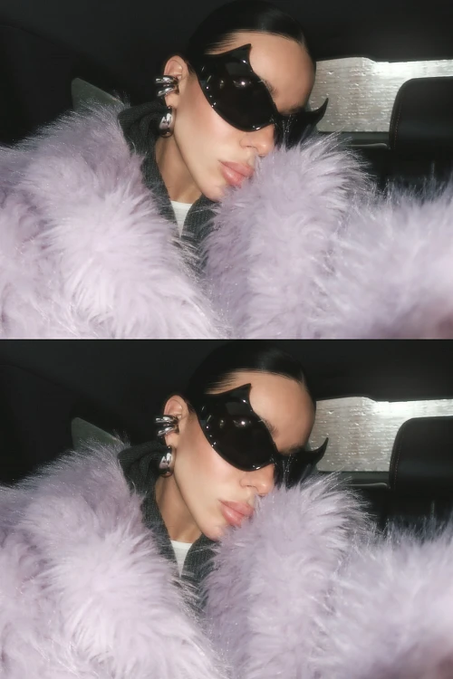 Шуба из искусственного меха POLYHEDRON Limited Lavender Muse — POLYHEDRON