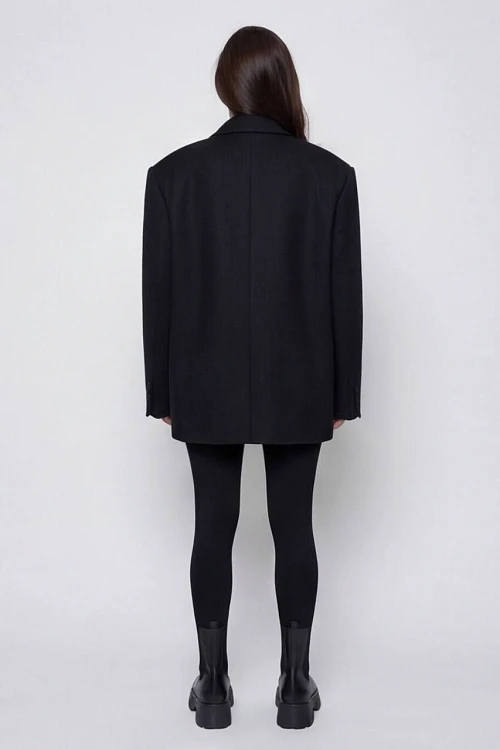 Фото пальто polyhedron "own him", only deep black color в интернет-магазине POLYHEDRON