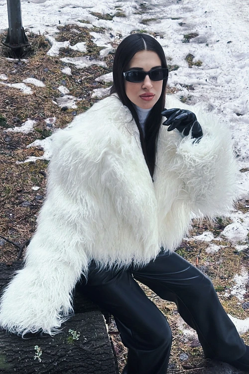 Шуба из искусственного меха POLYHEDRON Limited Glacial Vibe — POLYHEDRON