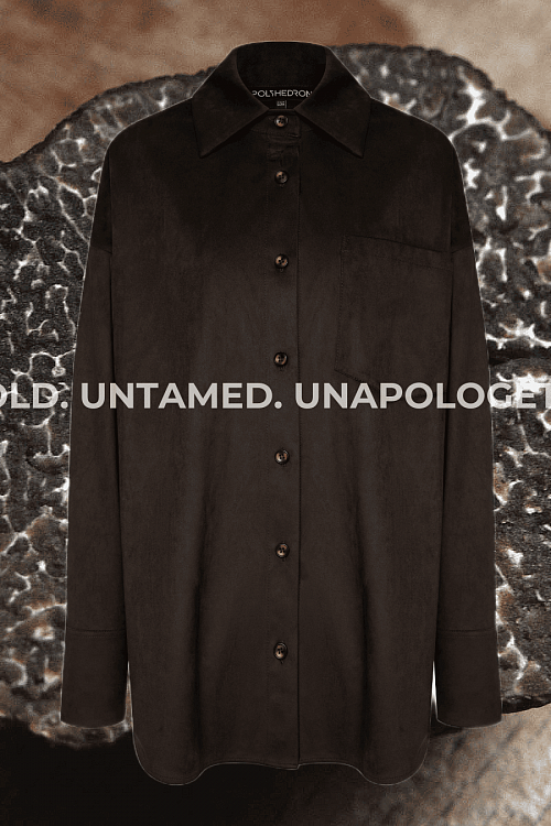 Рубашка POLYHEDRON "Lust", truffle brown color в интернет-магазине POLYHEDRON
