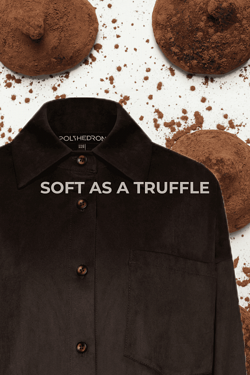 Рубашка POLYHEDRON "Lust", truffle brown color в интернет-магазине POLYHEDRON