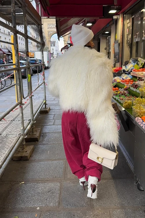 Шуба из искусственного меха POLYHEDRON Limited Glacial Vibe — POLYHEDRON