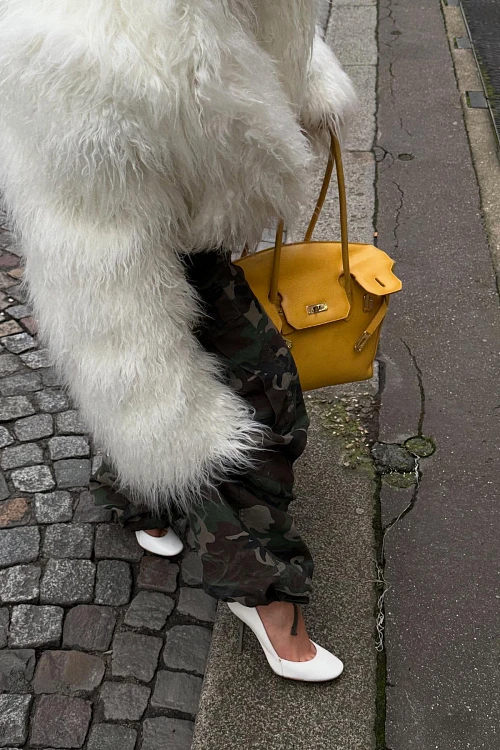 Шуба из искусственного меха POLYHEDRON Limited Glacial Vibe — POLYHEDRON