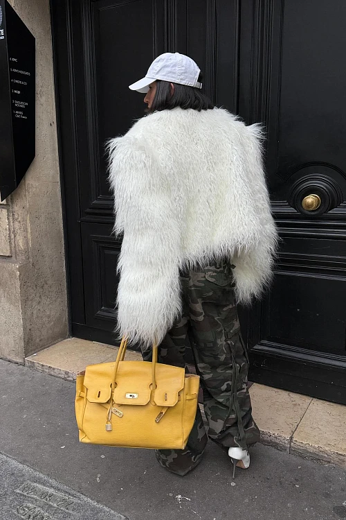 Шуба из искусственного меха POLYHEDRON Limited Glacial Vibe — POLYHEDRON